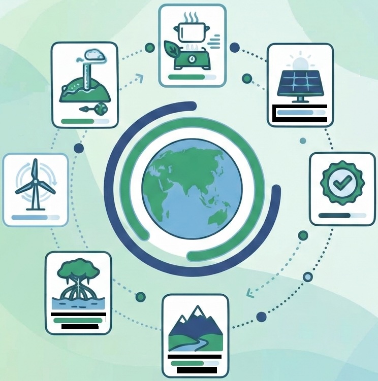 Various carbon offset project types